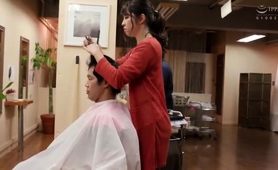 Sweet Japanese Hairdresser Having Wild Sex With A Customer