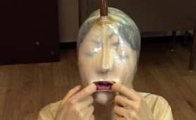 Kinky Japanese Babe With Tiny Tits Gets Covered In Sperm