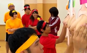 Wild Boys And Girls Having Fun In A Kinky Japanese Gameshow