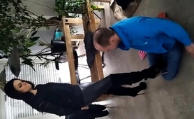 Milf Mistress Educating Slave In Foot Fetish Servitude