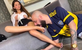 femdom-teen-makes-her-boyfriend-lick-her-cum-covered-feet