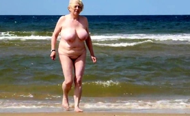 Big Titted Wife On The Beach