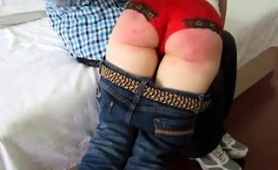 Naughty Babe Getting Her Ass Spanked Hard For Bad Behavior 