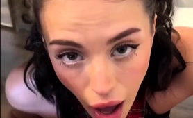 Teen seductress wants stepbro's big dick in her juicy cunt