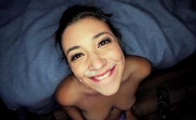 Cum Craving Slut Facialized After Fabulous Pov Blowjob