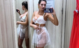 sultry-housewife-films-herself-trying-on-sexy-lingerie