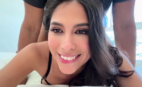 Gorgeous Babe Takes Big Black Cock Balls Deep In Her Pussy