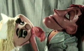 Naughty Blonde Muppet Gives Her Horny Friend A Hot Blowjob
